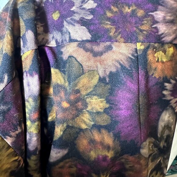 Slate & Willow Square Neck Long Sleeve Floral Dress - Picture 9 of 9